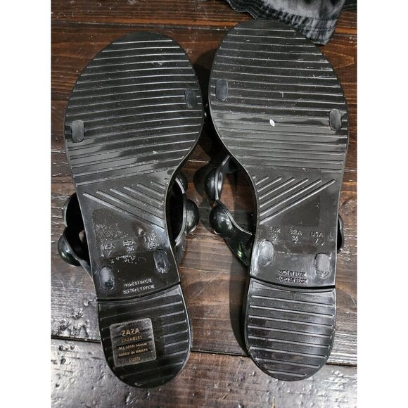 NWOB Steve Madden Zaza Black Bubble Strap Slide Sandals/Size 7 - Picture 7 of 10